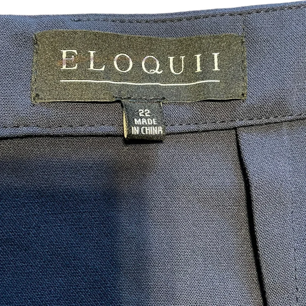 Eloquii Navy Blue Pencil Skirt Size 22 - Picture 3 of 7